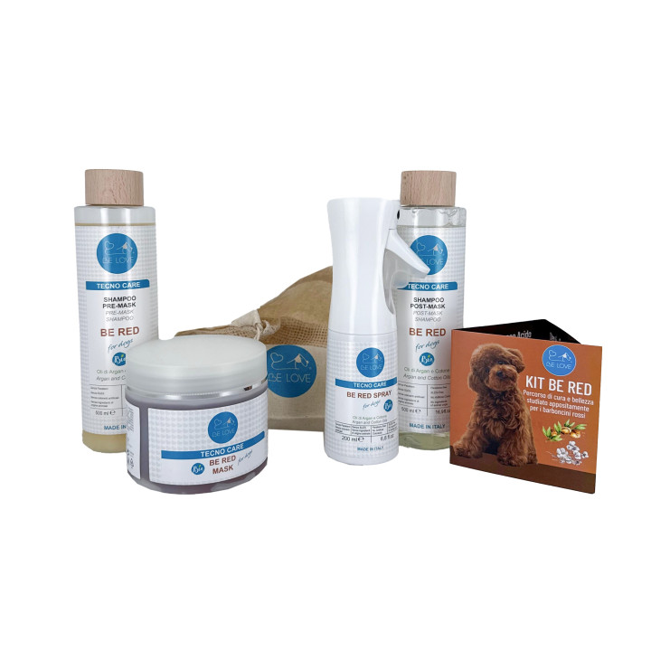 Be Red Kit Promo Lavaggio e Cura Pelo Barboncini Rossi - BELOVE
