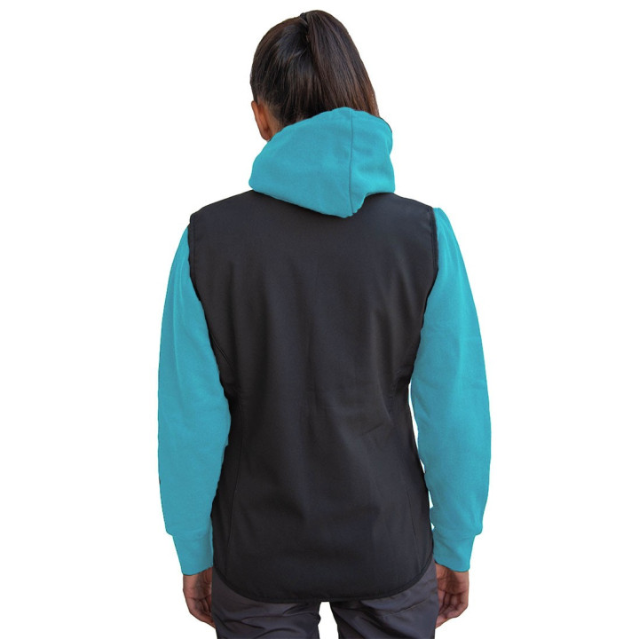 Technical Fabric Woman Vest - Fleece interior